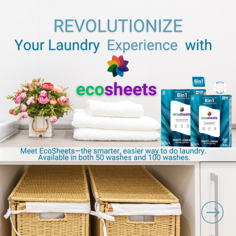 Ecosheets - Ultra Concentrated Sheets for 100 Washing Clothes