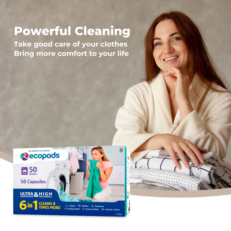 Ecopods - Ultra Concentrated Capsules for 50 Washing Clothes