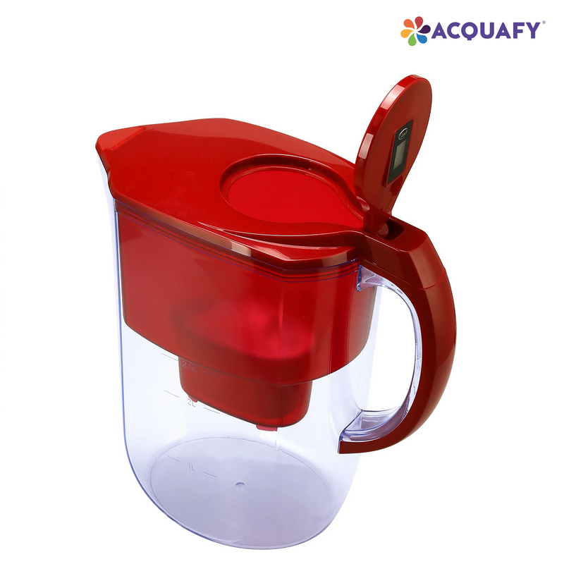 Acquafy - Portable Alkaline Water Pitcher 3.8L - Red