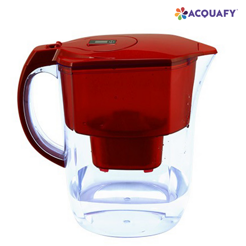 Acquafy - Portable Alkaline Water Pitcher 3.8L - Red