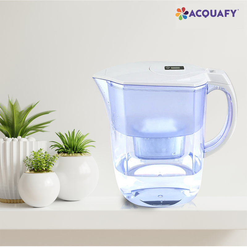 Acquafy - Portable Alkaline Water Pitcher 3.8L - White